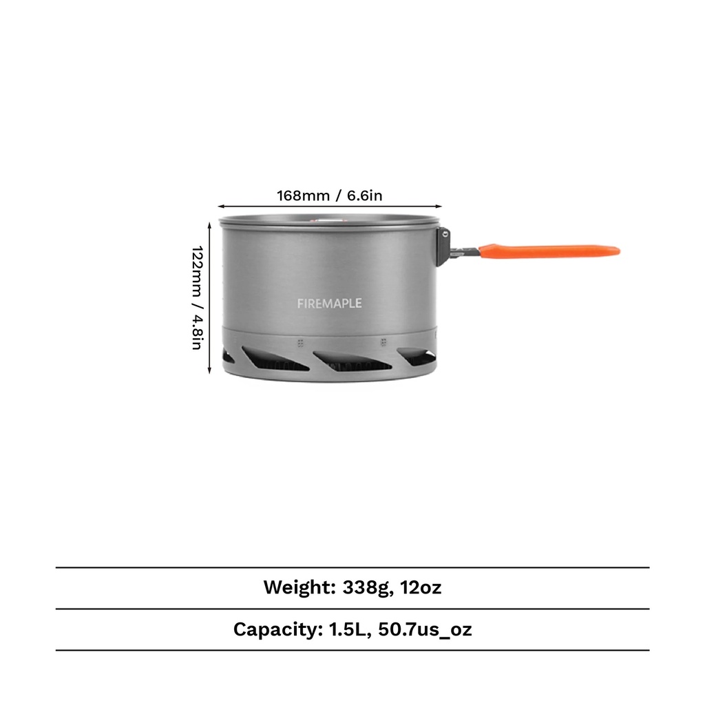 Fire Maple Feast K2 1.5L Pot