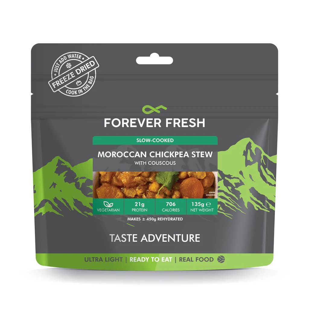 Forever Fresh Slow-Cooked Moroccan Chickpea Stew with Couscous