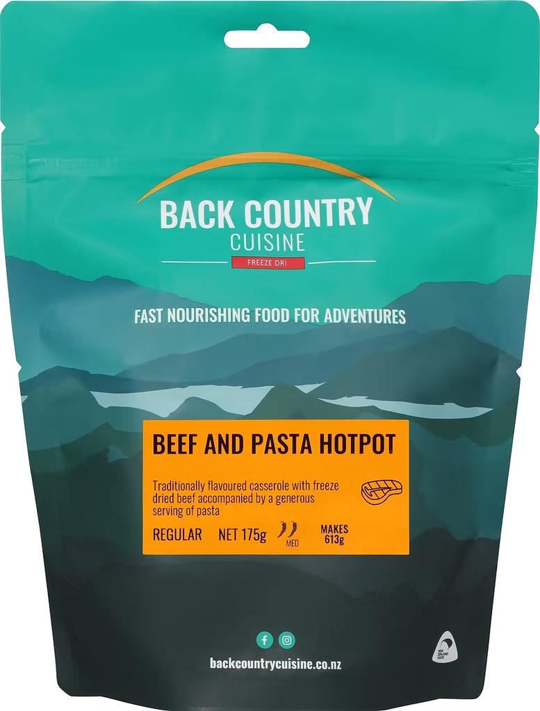Back Country Cuisine: Beef & Pasta Hotpot 