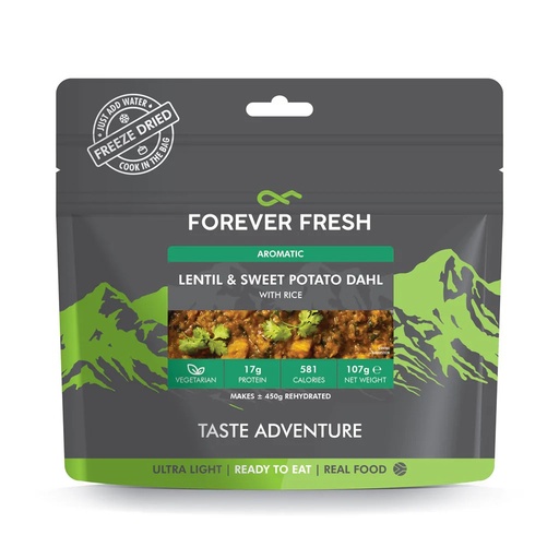 Forever Fresh Aromatic Lentil and Sweet Potato Dahl with Rice
